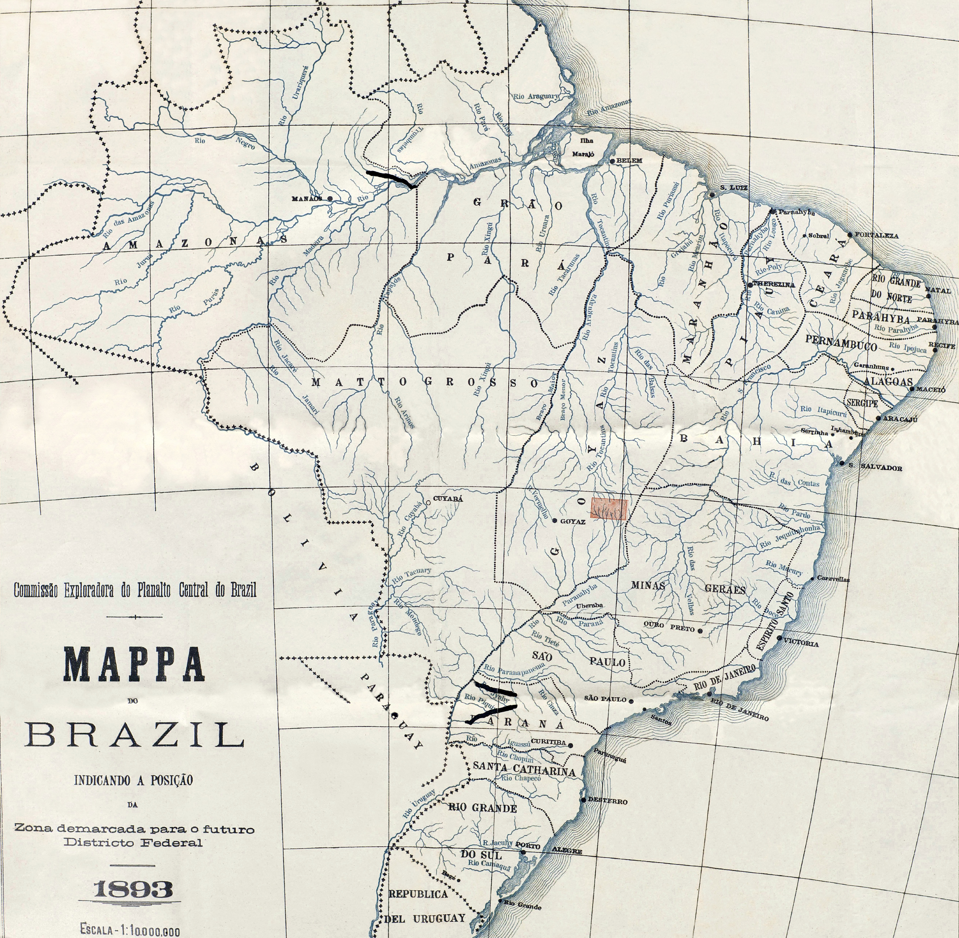 Mapa Brasil 1893