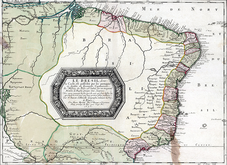 Mapa Brasil seculo 17