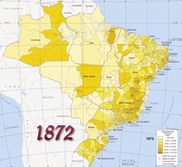 Mapa Brasil seculo 19